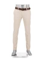 Alberto Herren Chino beige Cotton Slim Fit