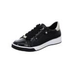 Ara Rom - Damen Schuhe Sneaker Lackleder schwarz