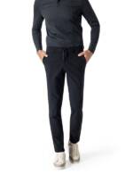 BOGGI MILANO Herren Chino schwarz Mikrofaser