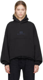 Balenciaga Black Distressed Hoodie