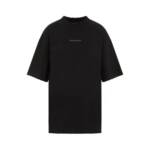 Balenciaga - Faded Black Cotton Medium Fit T-Shirt - Größe M - schwarz