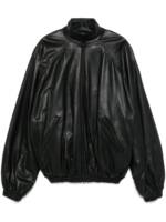 Balenciaga Klassische Lederjacke - Schwarz