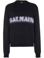 Balmain Pullover mit gebürstetem Finish - Schwarz