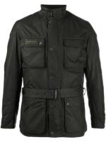 Barbour Jacke mit Gürtel - Schwarz