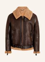 Belstaff Lederjacke Wilder Mit Lammfell braun