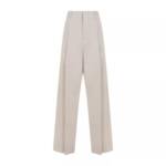 Bottega Veneta - Beige Cotton Silk Pants - Größe 38 -