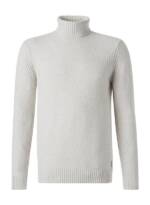 CINQUE Herren Rollkragenpullover beige Baumwolle unifarben