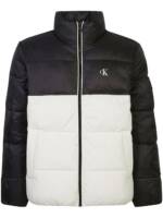 Calvin Klein Gefütterte Jacke mit Logo-Patch - Schwarz