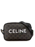 Céline Pre-Owned 2000-2023 mittelgroße Triomphe Kuriertasche - Schwarz