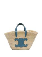 Céline Pre-Owned 2022 Teen Palm Leaves Triomphe Classic Panier Tote Bag - Braun