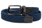 Cipo & Baxx Stoffgürtel Herren Gürtel BA-CG188 Black-Blue 100cm x 3,7cm Geflochten in verschiedenen Designs