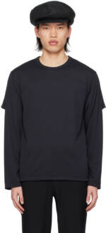 Comme des Garçons Homme Plus Black Layered Long Sleeve T-Shirt