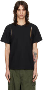 Comme des Garçons Homme Plus Black Slit T-Shirt