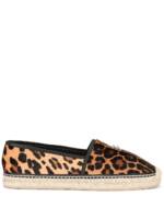 Dolce & Gabbana Espadrilles mit Leoparden-Print - Braun