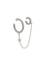 Dolce & Gabbana Ohrring mit Kristallen - Silber