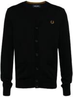 Fred Perry Cardigan mit V-Ausschnitt - Schwarz