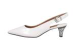 J.Reneé PAWHT Pumps in Übergrößen Weiß Mayetta White Pearl große Damenschuhe