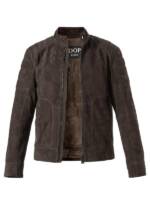 JOOP! Herren Lederjacke braun Ziegenvelours