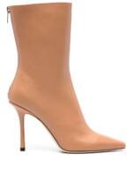 Jimmy Choo Stiefel mit spitzer Kappe 100mm - Nude