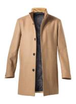 KARL LAGERFELD Herren Mantel beige unifarben