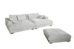 KAWOLA Big-Sofa, mit Hocker und 4 Zierkissen Cord versch. Farben