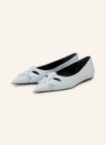 Marc Jacobs Lack-Ballerinas The Cat Mit Cut-Outs blau