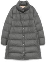 Moncler Gefütterter Mantel - Grau