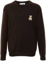 Moschino Pullover mit Teddy-Patch - Braun