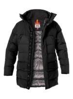 PARAJUMPERS Herren Daunenjacke schwarz Mikrofaser unifarben