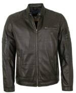 Redpoint Lederjacke Barry Redpoint - Herren Echtleder Lederjacke Lammnappa schwarz