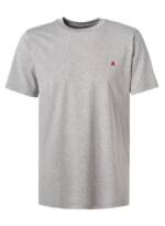 Replay Herren T-Shirt grau Baumwolle meliert