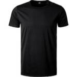 Replay Herren T-Shirt schwarz Baumwolle