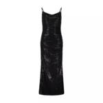 SWING - Cocktailkleid mit Glitzerbesatz 47702230303066 - Größe 32 - black