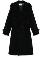 Saint Laurent Trenchcoat aus Filz - Schwarz