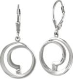 SilberDream Paar Ohrhänger SilberDream Damen Ohrhänger 925 Ohrringe (Ohrhänger), Damen Ohrhänger Spirale aus 925 Sterling Silber, glanz, Farbe: silber