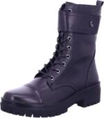 Stiefeletten schwarz Schnürstiefel Boot Damen Schwarz Olga 0... 37