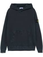 Stone Island Hoodie mit Kompass-Patch - Blau