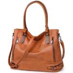 TAN.TOMI Handtasche Damen Handtasche Vintage Henkeltasche Weiches Umhängetasche, Top Griff Tasche Schultertasche für Frauen