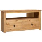 TV-Eckschrank TV-Lowboard für Wohnzimmer TV-Möbel 93 x 49 x 49 cm Massivholz Panama-Kiefer DE49185