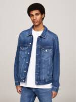 Tommy Jeans Jeansjacke RYAN RGLR TRCKR JCKT DH6031 Großes Markenemblem auf der Rückseite