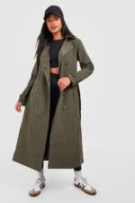 Trenchcoat Mit Gürtel - Khaki - 40, Khaki