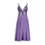 Vera Mont - Cocktailkleid mit Paillettenbesatz 47702364094810 - Größe 32 - purple