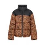 Vetements - Leopard Logo Puffer Jacket - Größe S - brown