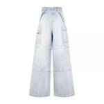 Vetements - Light Blue Cotton Transformer Baggy Jeans - Größe 24 - blue