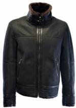 Zimmert Leather Lederjacke Mark Lammfelljacke, Herren, Schwarz, Anthrazit, Blouson, Lammfell