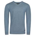 riverso Sweatshirt Herren V-Neck Pullover RIVEmil Regular Fit Organic Cotton Bio Basic Longsleeve Shirt aus 100% Baumwolle