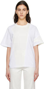 3.1 Phillip Lim White Deconstructed T-Shirt