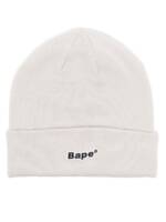 A BATHING APE® Strickmütze mit Logo-Patch - Grau