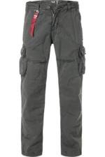 ALPHA INDUSTRIES Herren Cargohose grau Baumwolle