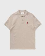 AMI Paris AMI DE COEUR POLO SHIRT men Polos beige in Größe:S